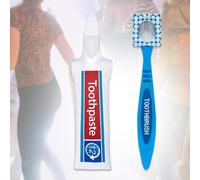 Costume da cosplay con dentifricio e spazzolino da denti per il carnevale in