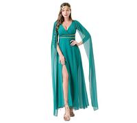 Costume da cosplay da donna Cleopatra, dea greca per Halloween, feste di Halloween, antica dea romana, costume di carnevale, senza maniche, maxi abito da guerriero, uniforme