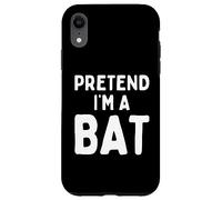 Costume da cosplay divertente per Halloween Pretend I'm A Bat Custodia per iPhone XR