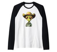 Costume da cowboy alieno pronto a conquistare l'universo Maglia con Maniche Raglan