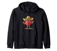 Costume da Cowboy alla Fragola per Gli Amanti della Frutta e del Ranch Felpa con Cappuccio