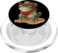 Costume da cowboy anfibio per gli amanti delle rane e dei rospi PopSockets PopGrip per MagSafe
