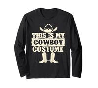 Costume da Cowboy con Scritta This Is My Cowpoke Maglia a Manica