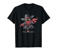 Costume da Cowboy Samurai per Gli Amanti dei Ninja e dei Cowboy Maglietta