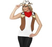Costume Da Cowboy Wild West Cowgirl Medium Rodeo