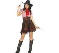 Costume da Cowgirl Quadrettata per Donna S