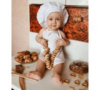 Costume da Cuoco per Bambini - Cappello e Grembiule da Chef Cucina 2 pezzi / Set