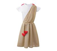 Costume da Cupido da donna, per San Valentino, con ali di piuma, angelo e cupido, per feste, cosplay, costume da palcoscenico, carnevale