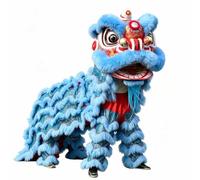 Costume da Danza Del Leone Dragondance Lion Dance Lionhead Performance Props Awakeninglion Cinese(Blue,180cm/71in)