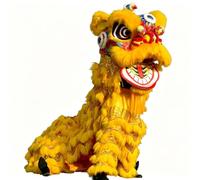 Costume da Danza Del Leone Dragondance Lion Dance Lionhead Performance Props Awakeninglion Cinese(Yellow,155cm/61in)
