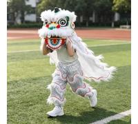 Costume da Danza Del Leone Leone Settentrionale Liondance Dragonlion Celebration Performance Puntelli, Gli Occhi Possono Battere Ciglio