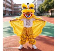 Costume da Danza Del Leone, Spettacolo di Capodanno Del Giocatore, Vestito da Mascotte da Palcoscenico Per Parata Sportiva All'aria Aperta