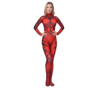 Costume da Darth, tuta da apprendista di Darth Ruyn, per cosplay, stampa 3D, tuta da guerriero, per feste di Halloween e carnevale (rosso, XXL)