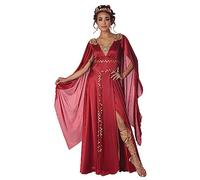 Costume da dea romana rossa da donna