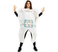 Costume da Dente con Apparecchio per Adulto M/L