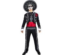 Costume da Dia de los Muertos da uomo per Uomo Halloween Funidelia