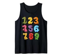 Costume da Dinosauro Dino Numbers Math Day Back to School per Bambini Canotta