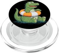 Costume da dinosauro felice per feste in spiaggia e in piscina PopSockets PopGrip per MagSafe
