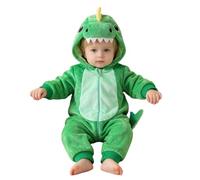 Costume da Dinosauro per Bambino Tuta Costume da Animale con Cappuccio | Tuta Sindacale in Flanella, Costume Dinosauro Bambino Unisex Maniche Lunghe Carino Invernale per Neonati 1-9 Mesi