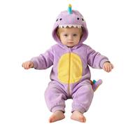 Costume da Dinosauro per Bambino Tuta Costume da Animale con Cappuccio | Tuta Sindacale in Flanella, Costume Dinosauro Bambino Unisex Maniche Lunghe Carino Invernale per Neonati 1-9 Mesi