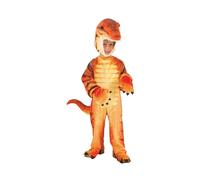 Costume Da Dinosauro Raptor Arancione In Peluche Piccolo