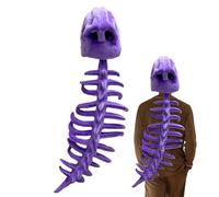 Costume da dinosauro scheletro per bambini, vestito con suono, per Halloween, cosplay, per spettacoli teatrali, creatori di contenuti, eventi a tema, convegni di fumetti, casa infestata