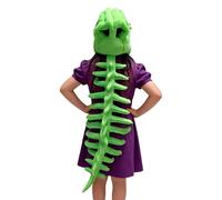 Costume da dinosauro scheletro per ragazzi | Abiti da gioco di ruolo | Abbigliamento realistico,Per eventi tematici Spettacoli scolastici Carnevale Teatro Artisti