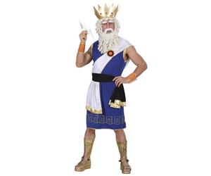 Costume da Dio Zeus, Uomo Adulto, Taglia L