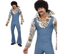 Costume Da Disco Retro Per Uomo Anni '60 '70 Groovy Dancer Tuta Outfit
