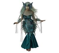 Costume Da Donna Sirena Del Mare Scuro