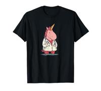 Costume da Dottore Unicorno Scontroso e Stanco per Gli Amanti delle Infermiere Maglietta