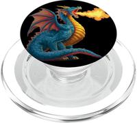 Costume da drago di fuoco per gli amanti dei draghi e delle fiamme PopSockets PopGrip per MagSafe