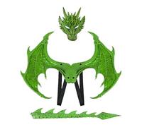 Costume da drago per | accessori per cosplay di Halloween | Set comodo travestimento drago per mascherata, carnevale, palcoscenico, festa in maschera, scuola