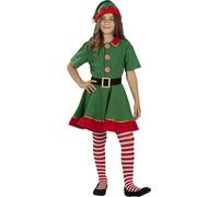 Costume da elfa natalizia per Bambina Funidelia