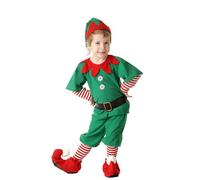 Costume da Elfo di Natale per Bambini Adulti, Natale Set Famiglia Costumi Bambino Costume da Elfo Vestito da Elfo Verde per Bambini Costume da Festa di Carnevale di Buon Natale Genitori-Figli