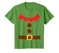 Costume da Elfo per Adulti e Bambini, aiutante di Babbo Natale, Elfi di Natale Maglietta