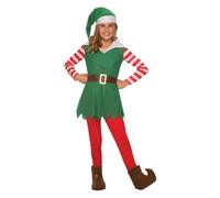 Costume Da Elfo Per Ragazza Di Babbo Natale, Piccolo