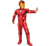 Costume Da Fantasia Ufficiale Deluxe Di Iron Man Marvel Per Ragazzi + Maschera