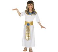 COSTUME EGIZIANA CARNEVALE VESTITO CLEOPATRA GUIRCA BAMBINA REGINA EGITTO DESERT