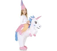 Costume da Fata a Cavallo da Unicorno Gonfiabile Bambino M-(7/9 Anni)