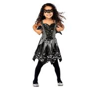 Costume Da Fata Con Pipistrello Scuro Per Bambine
