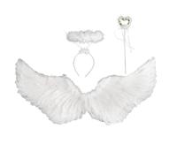 Costume da fata da farfalla, con bacchetta e fascia per angelo, set da principessa, adatto per bambini e adulti, costume di Halloween per donne e ragazze
