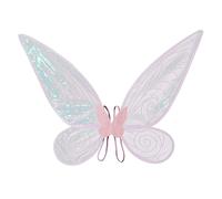 Costume da fata farfalla con ali da donna e bambina, rosa brillante