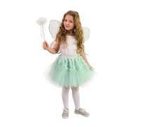 Costume da fata per bambini con gonna tutu, ali e bacchetta magica
