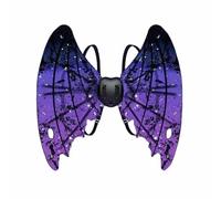 Costume da fata per ragazze che si muovono con ali di farfalla che si | Ali di farfalla mobili per bambini con luce e musica, poliestere, regolabile, UK 3-10, per cosplay e giochi all'aperto