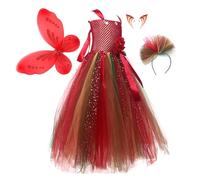 Costume da fata per ragazze, costume da fata per cosplay, farfalla, costume da fata, per feste con orecchie da fronte, si verifica come costume per le ali delle fate