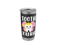 Costume da fatina dei denti, divertente, per Halloween, da dentista, spettrale Bicchiere termico in acciaio inox doppia parete
