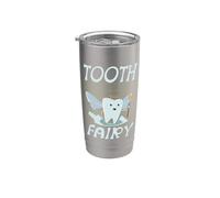 Costume da fatina dei denti, divertente, per Halloween, da dentista, spettrale Bicchiere termico in acciaio inox doppia parete