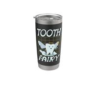 Costume da fatina dei denti, divertente, per Halloween, da dentista, spettrale Bicchiere termico in acciaio inox doppia parete