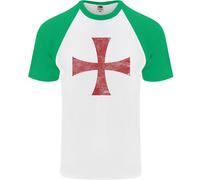 Costume Da Festa Con Croce Dei Cavalieri Templari Uomo T-Shirt S/S